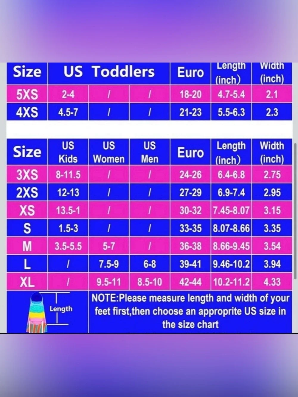 Kids Swim Fins, Comfortable Silicone Flippers for Swimming and Diving, Size Suit